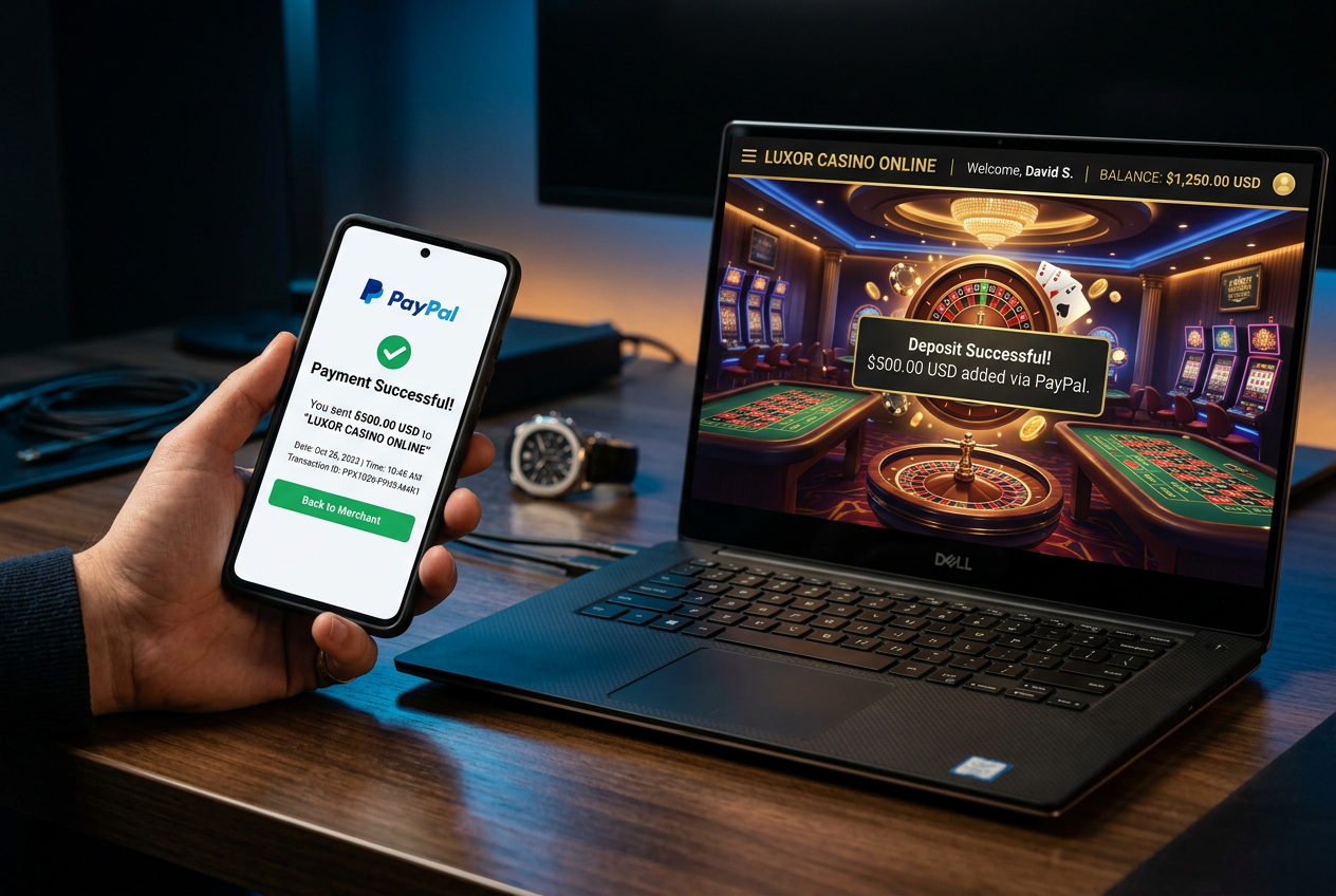 Bezpieczne transakcje w kasynie z PayPal na smartfonie i laptopie